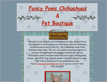 Tablet Screenshot of chihuahuasforsale.net